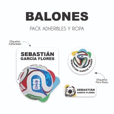 Pack Ropa y Escuela Balones