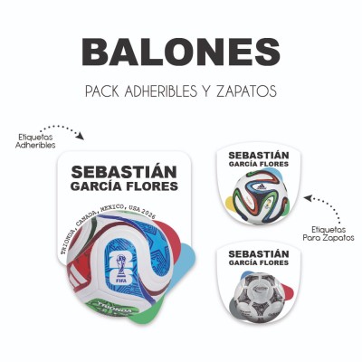 Pack Escuela y Zapatos Balones