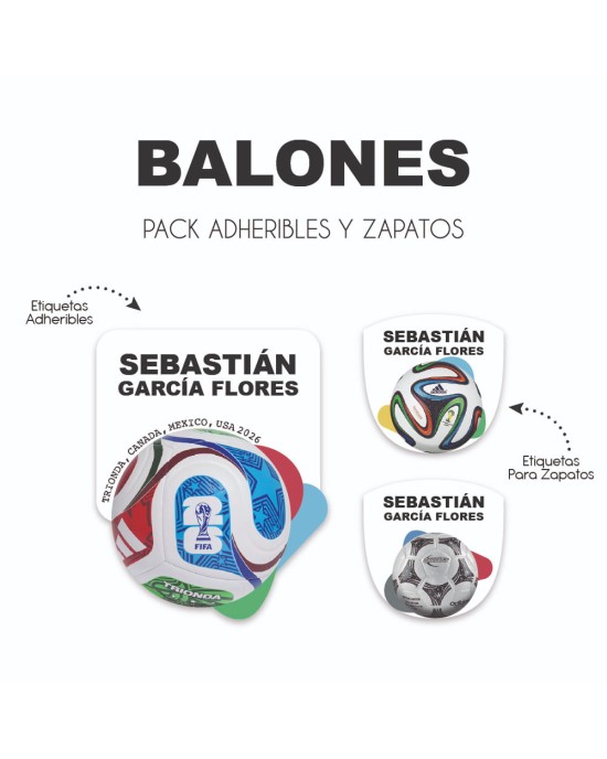Pack Escuela y Zapatos Balones | Pack Adheribles y Zapatos