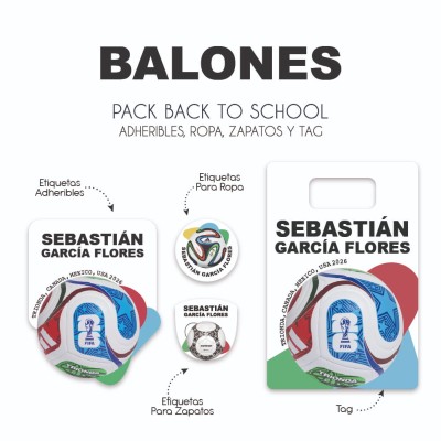Pack Back to School Balones