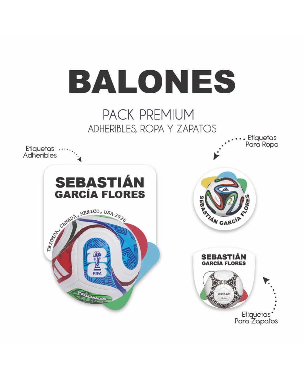 Pack Premium Ropa, Zapatos y Escuela Balones