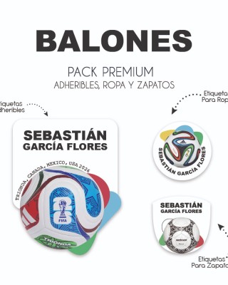 Pack Premium Ropa, Zapatos y Escuela Balones