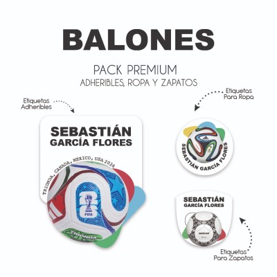 Pack Premium Ropa, Zapatos y Escuela Balones