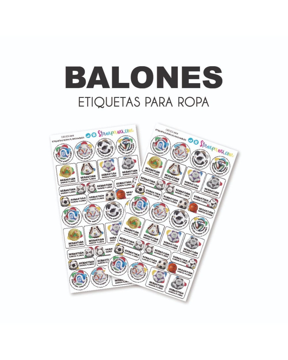 Ropa Balones-Etiquetas Para Ropa Ropa Balones-Etiquetas Para Ropa