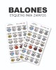 Paquete de etiquetas para Zapato Balones Paquete de etiquetas para Zapato Balones