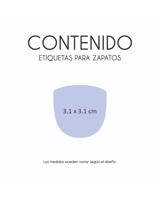 Paquete de etiquetas para Zapato Balones Paquete de etiquetas para Zapato Balones