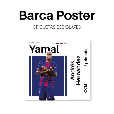 Escuela Adheribles Barca Poster