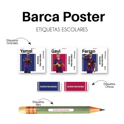 Escuela Adheribles Barca Poster Escuela Adheribles Barca Poster