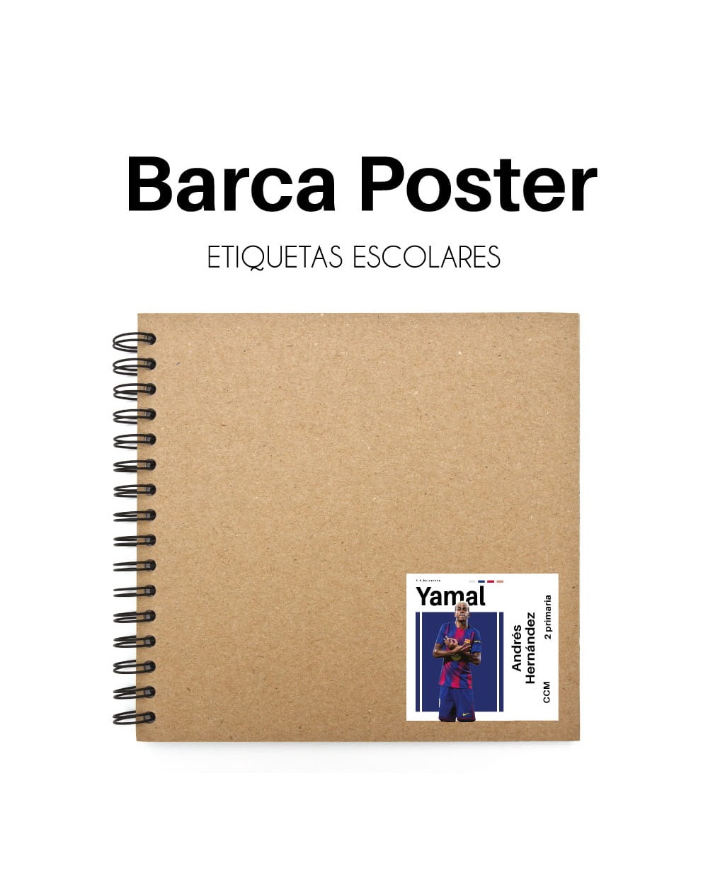 Escuela Adheribles Barca Poster-Etiquetas Para Escuela