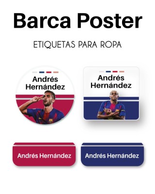 Ropa STICK & GO Barca Poster 