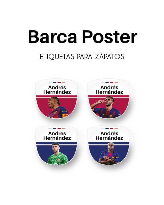 Pack Premium Ropa, Zapatos y Escuela Barca Poster Pack Premium Ropa, Zapatos y Escuela Barca Poster