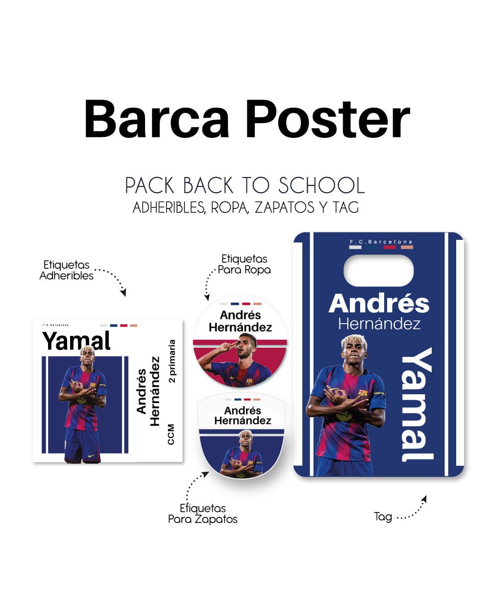 Pack Back to School Barca Poster-Pack Back To School Pack Back to School Barca Poster-Pack Back To School