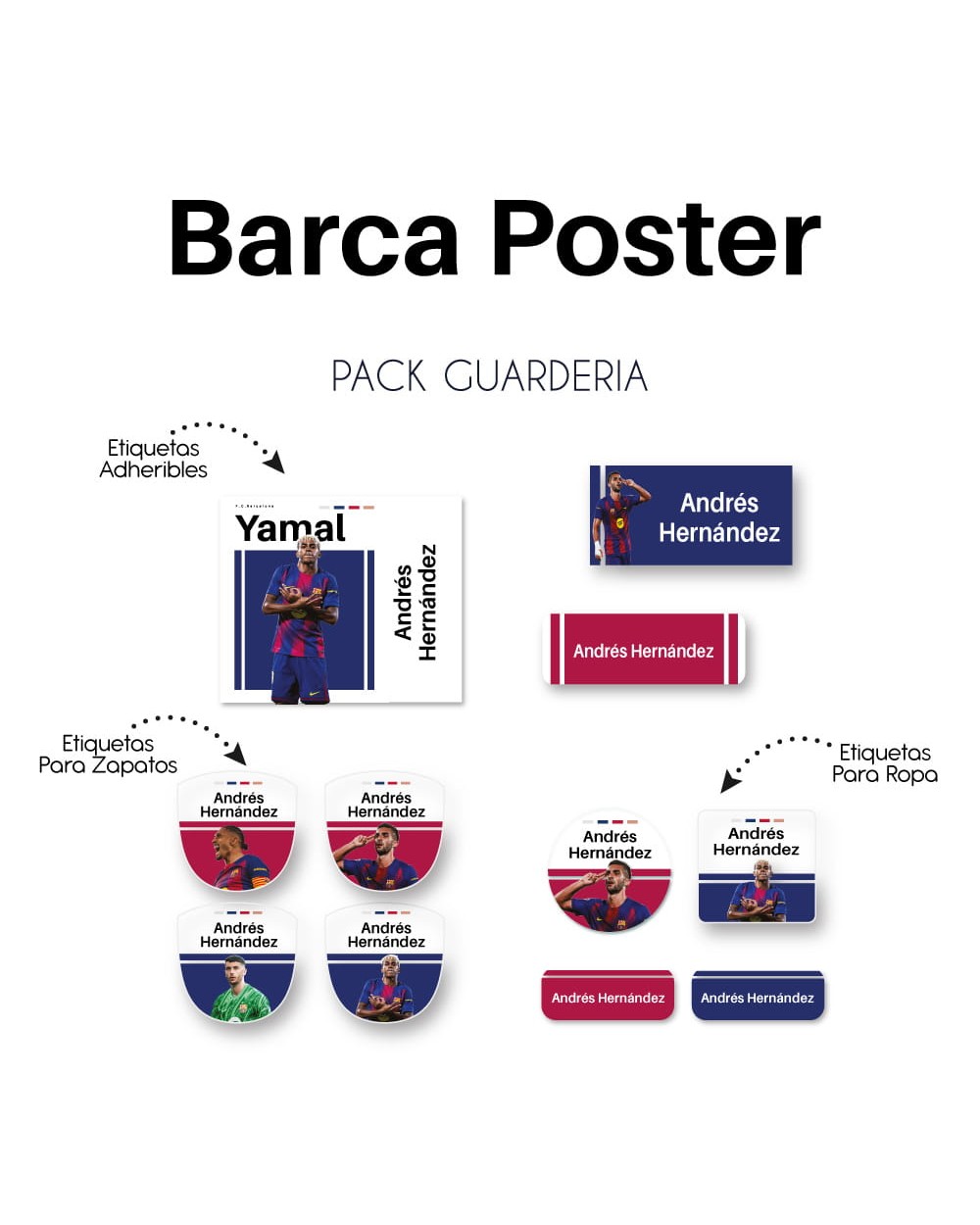 Pack Guardería Barca Poster | Pack Guarderia Pack Guardería Barca Poster | Pack Guarderia