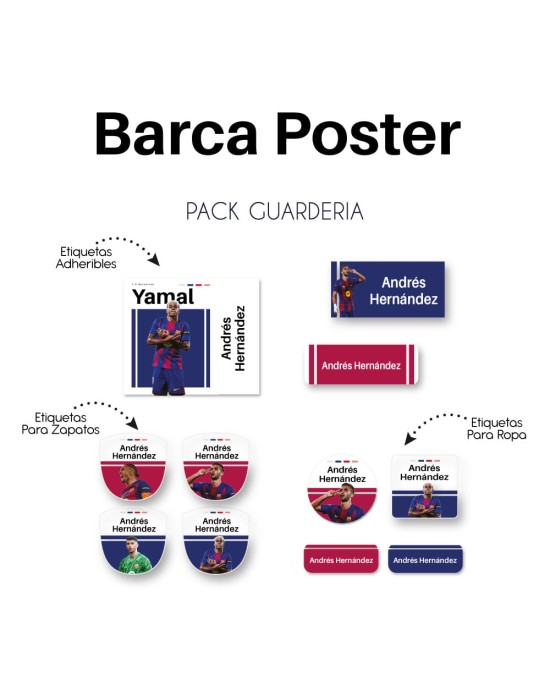 Pack Guardería Barca Poster | Pack Guarderia Pack Guardería Barca Poster | Pack Guarderia