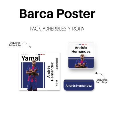 Pack Ropa y Escuela Barca Poster