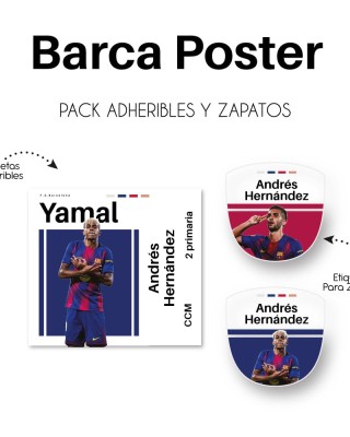 Pack Escuela y Zapatos Barca Poster