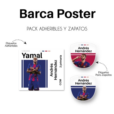 Pack Escuela y Zapatos Barca Poster