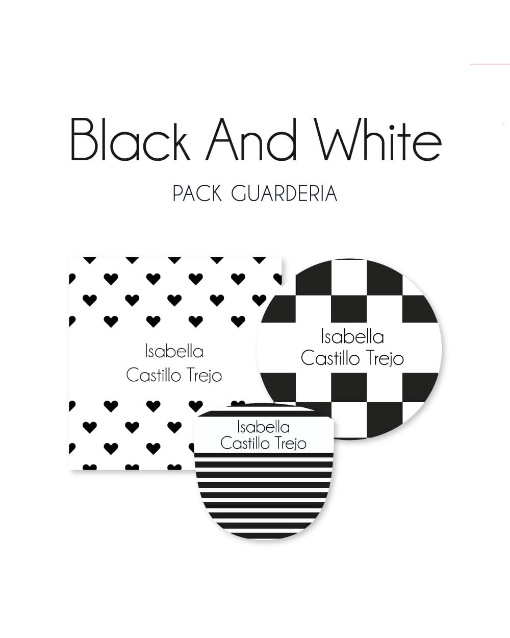 Pack Guardería Black and White | Pack Guarderia Pack Guardería Black and White | Pack Guarderia