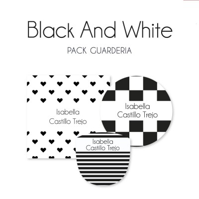 Pack Guardería Black and White