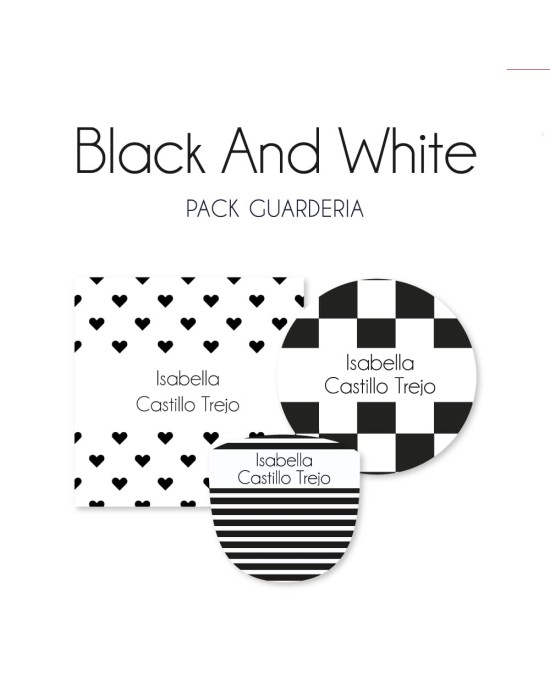 Pack Guardería Black and White | Pack Guarderia