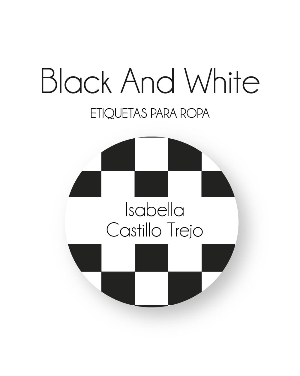 Ropa Black and White-Etiquetas Para Ropa Ropa Black and White-Etiquetas Para Ropa