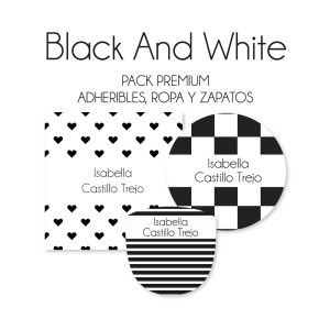 Pack Premium Ropa, Zapatos y Escuela Black and White Pack Premium Ropa, Zapatos y Escuela Black and White