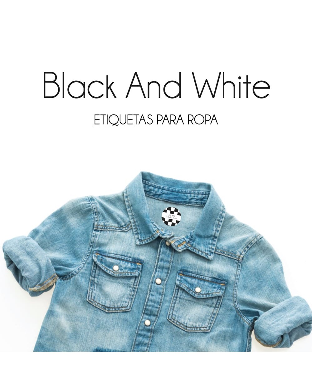 Ropa Black and White-Etiquetas Para Ropa Ropa Black and White-Etiquetas Para Ropa