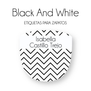 Zapato Black and White Zapato Black and White