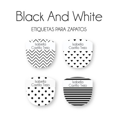Zapato Black and White Zapato Black and White