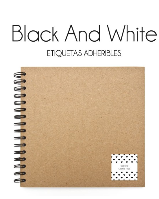 Escuela Adheribles Black and White