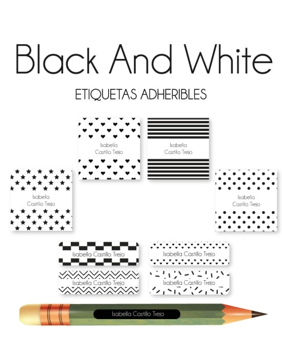 Escuela Adheribles Black and White Escuela Adheribles Black and White