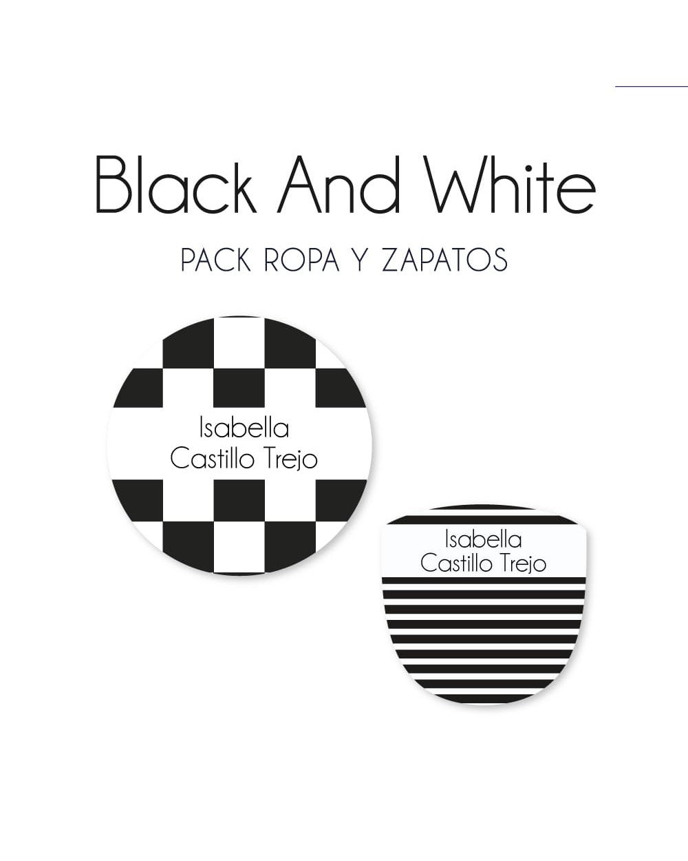 Pack Ropa y Zapatos Black and White | Pack Ropa y Zapatos