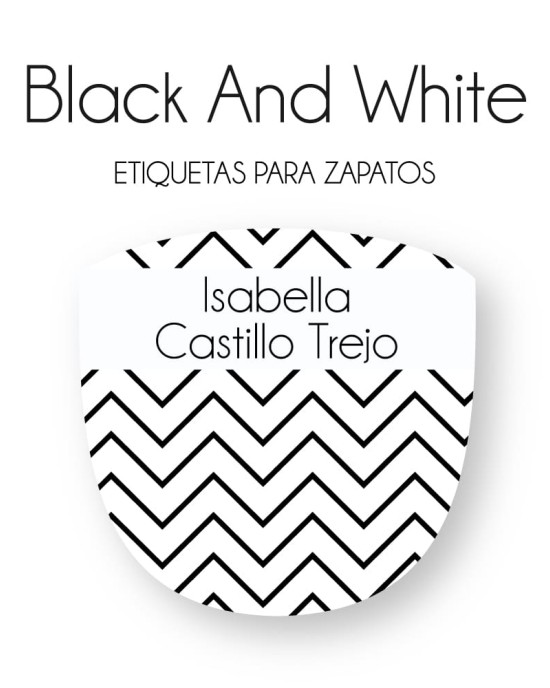 Pack Escuela y Zapatos Black and White