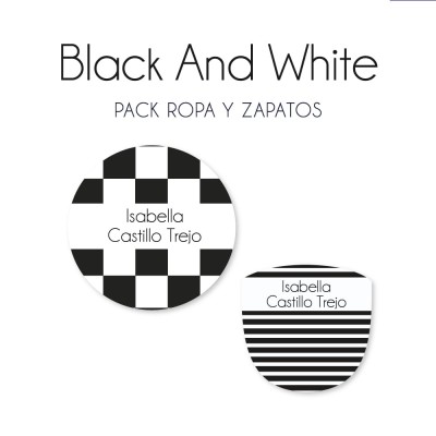 Pack Ropa y Zapatos Black and White