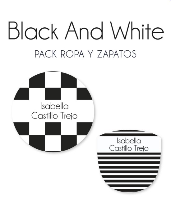 Pack Ropa y Zapatos Black and White