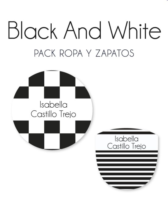 Pack Ropa y Zapatos Black and White | Pack Ropa y Zapatos