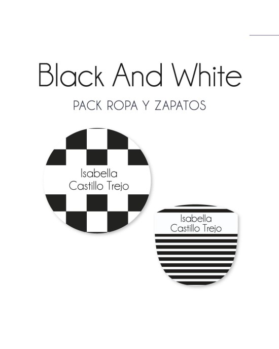 Pack Ropa y Zapatos Black and White | Pack Ropa y Zapatos