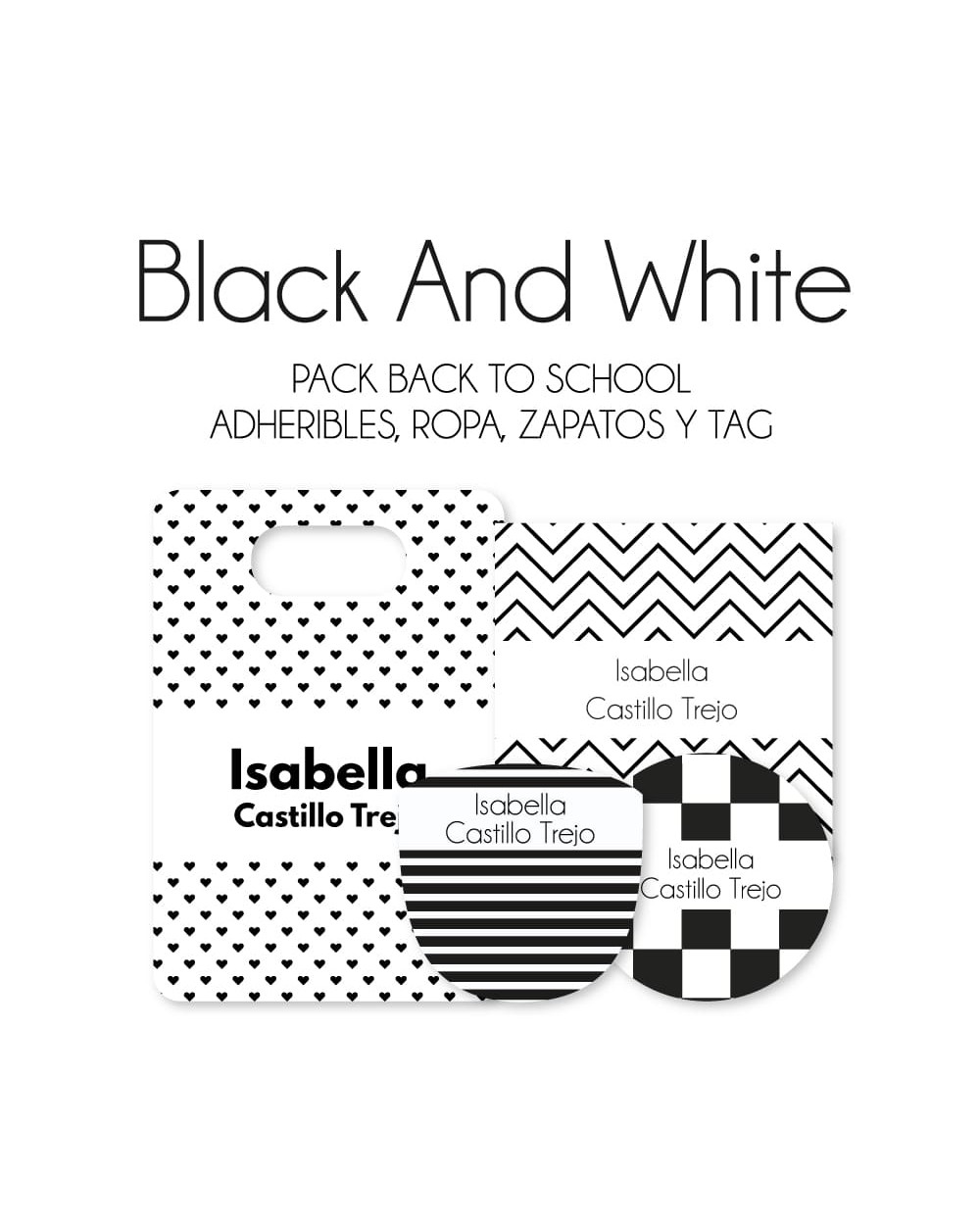 Pack Back to School Black and White-Pack Back To School