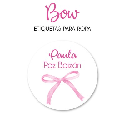 Ropa PLANCHABLES Bow 
