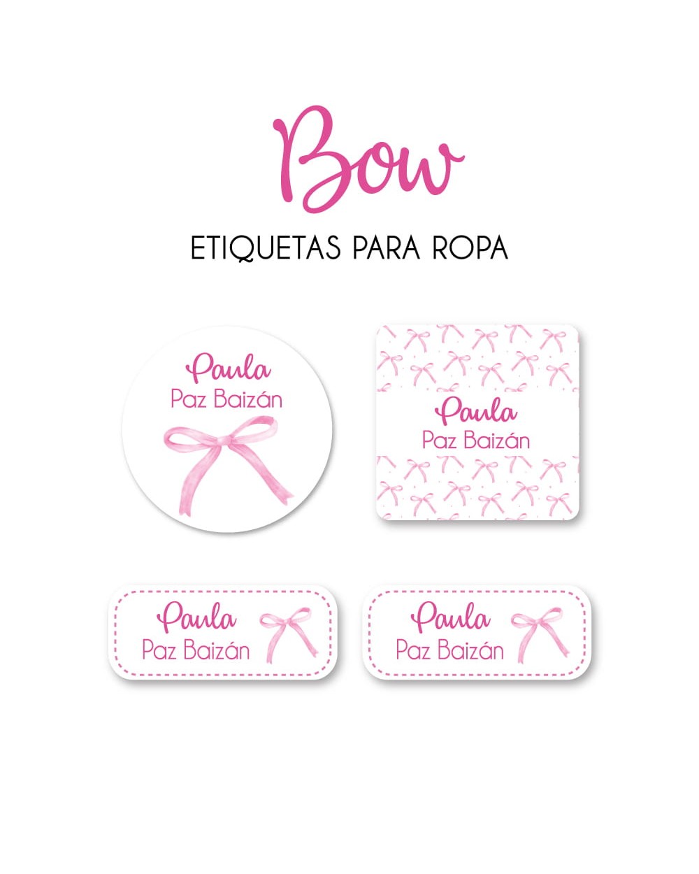 Ropa Bow-Etiquetas Para Ropa Ropa Bow-Etiquetas Para Ropa