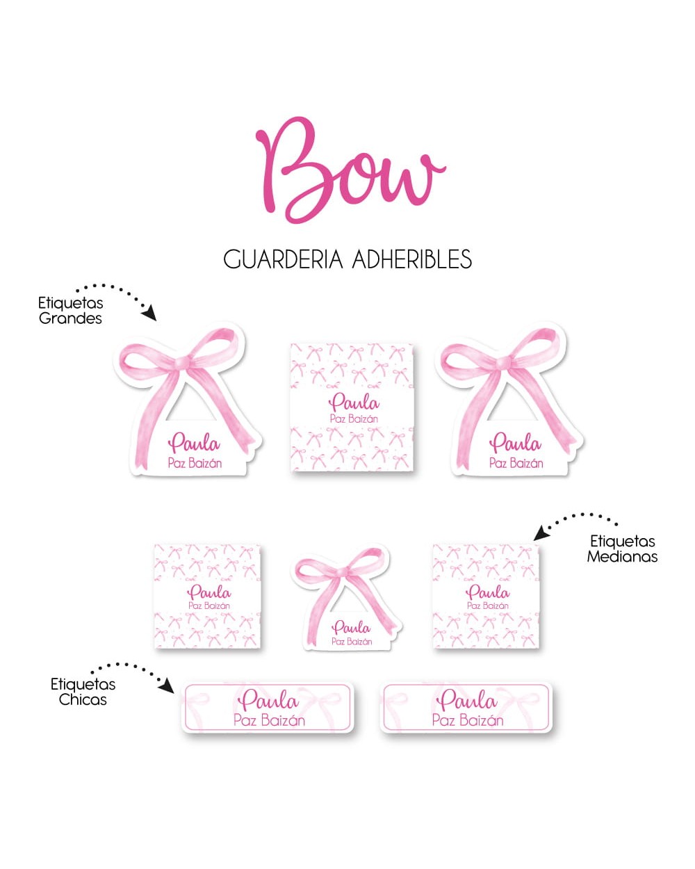 Guarderia Bow| Etiquetas Para Guarderia Guarderia Bow| Etiquetas Para Guarderia