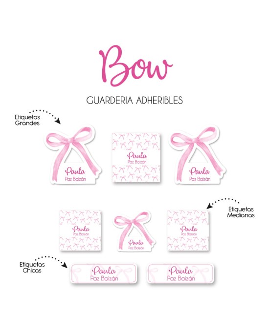 Guarderia Bow| Etiquetas Para Guarderia