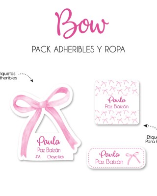 Pack Ropa y Escuela Bow