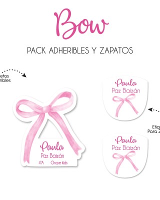 Pack Escuela y Zapatos Bow