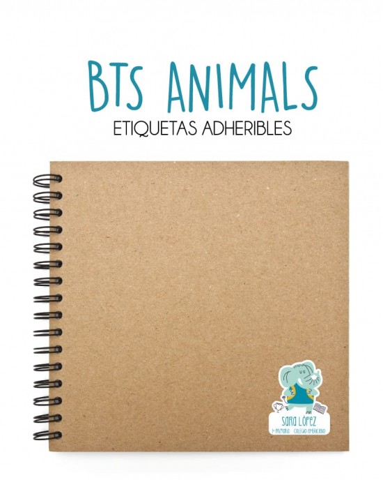 Pack Escuela y Zapatos Bts Animals | Pack Adheribles y Zapatos