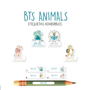 Escuela Adheribles Bts Animals