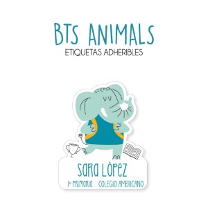 Escuela Adheribles Bts Animals