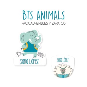Pack Escuela y Zapatos Bts Animals