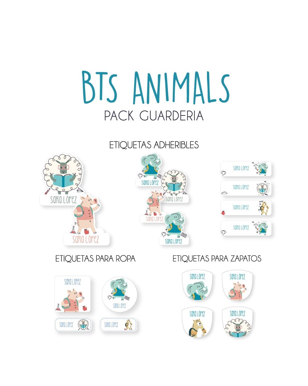 Pack Guardería Bts Animals | Pack Guarderia Pack Guardería Bts Animals | Pack Guarderia
