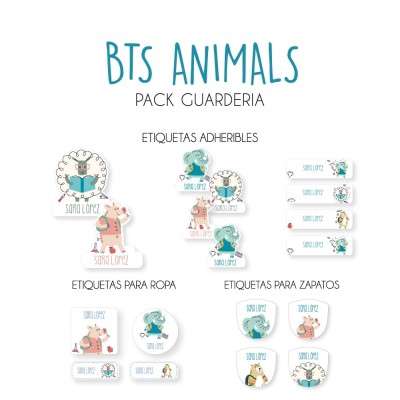 Pack Guardería Bts Animals Pack Guardería Bts Animals